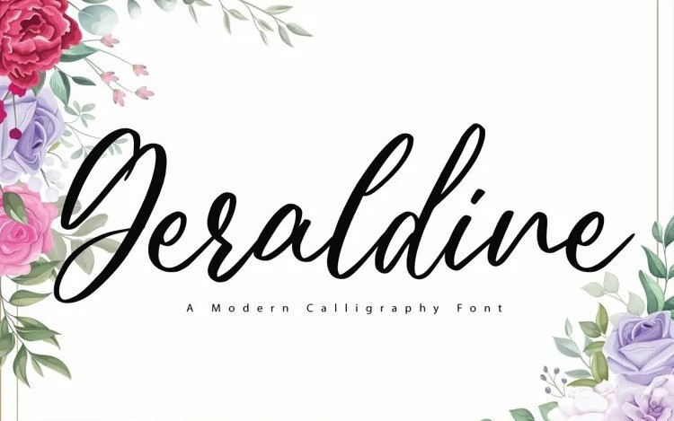 Geraldine Script Typeface