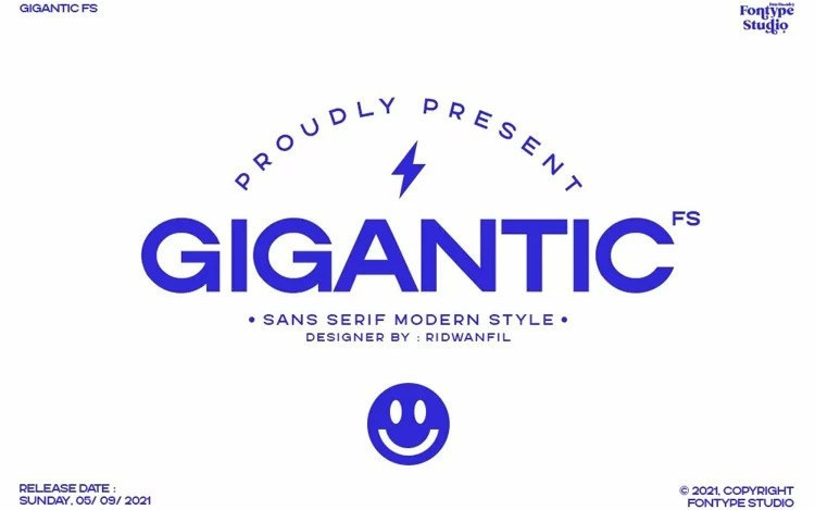 Gigantic FS Sans Serif Font