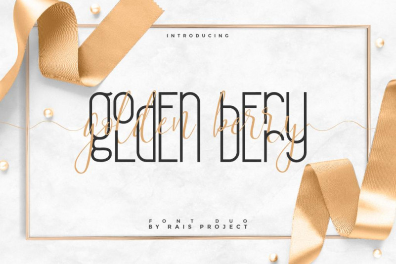 Golden Berry Font Duo