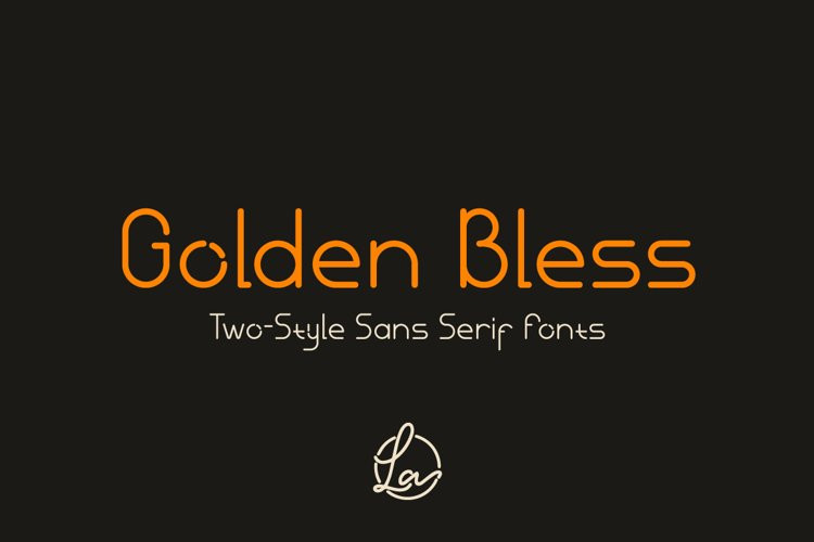 Golden Bless Display Font