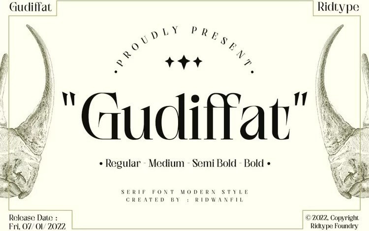 Gudiffat Serif Font