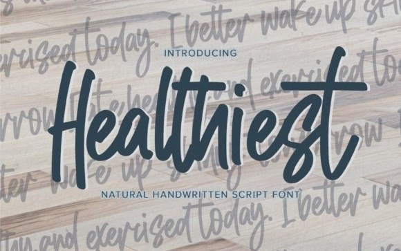 Healthiest Script Font