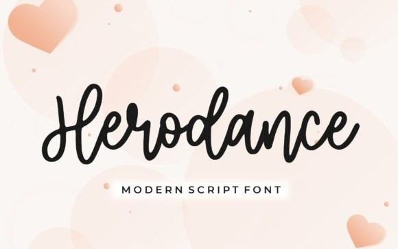 Herodance Handwritten Font