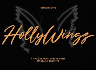Holly Wings Script Font