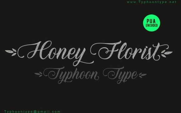 Honey Florist Script Font