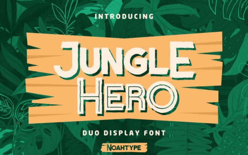 Jungle Hero Display Font