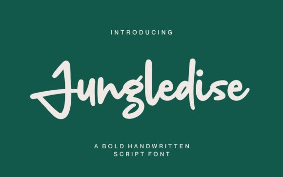 Jungledise Script Font