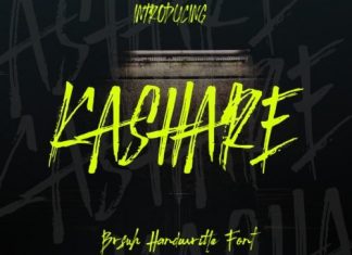 Kashare Brush Font