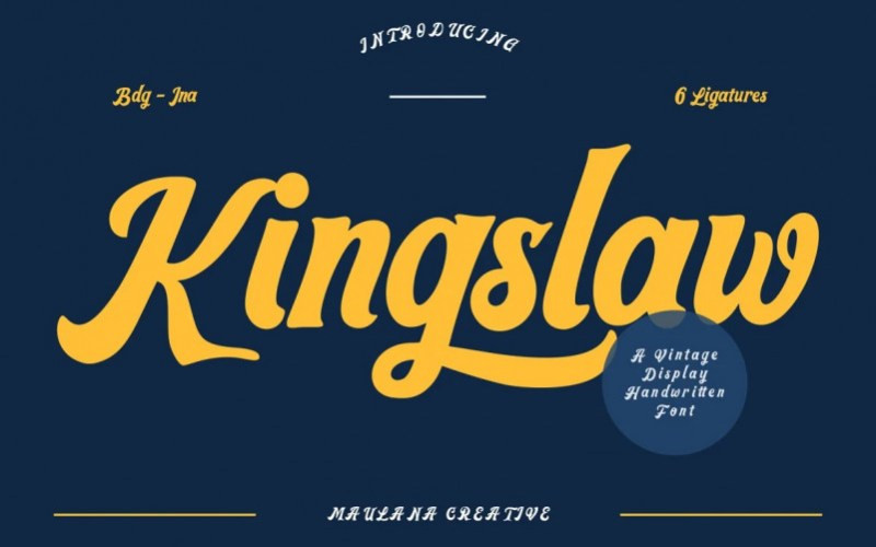 Kingslaw Script Font