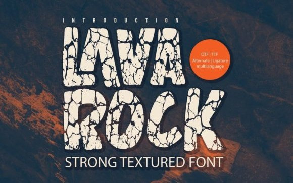 Lavarock Display Font