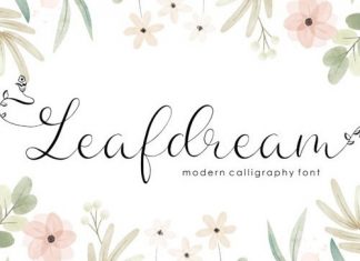 Leafdream Calligraphy Font