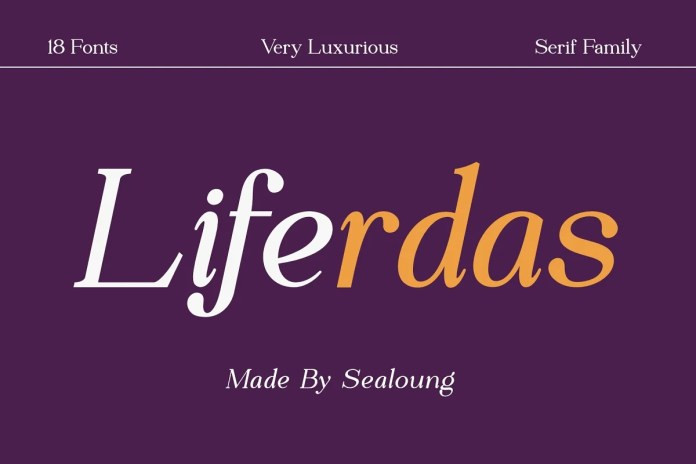 Liferdas Serif Font