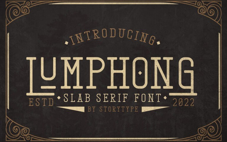 Lumphong Slab Serif Font