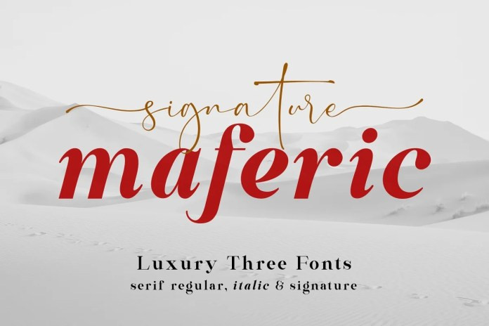 Maferic Signature Font Duo