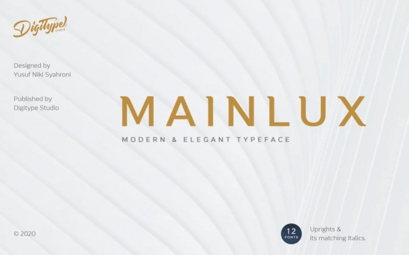 Mainlux Light Sans Serif Font