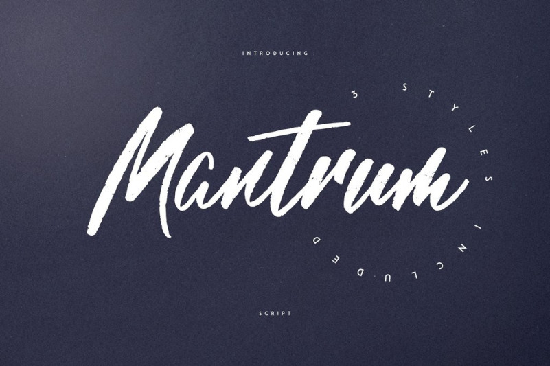 Mantrum Brush Font