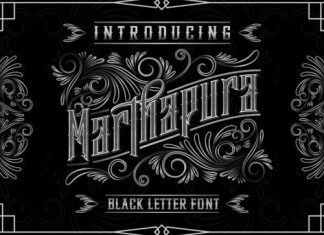 Marthapura Blackletter Font