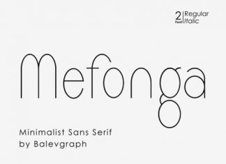 Mefonga Sans Serif Font