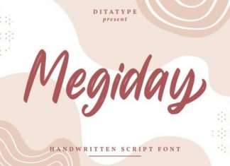 Megiday Brush Font