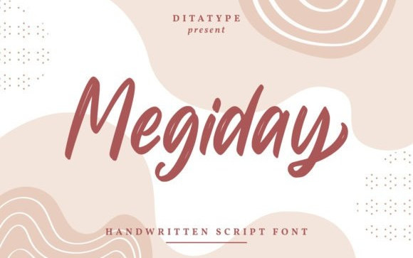 Megiday Brush Font