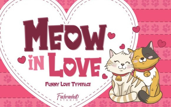 Meow In Love Display Font