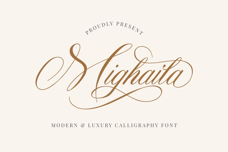 Mighaila Calligraphy Font
