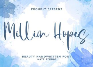 Million Hopes Script Font