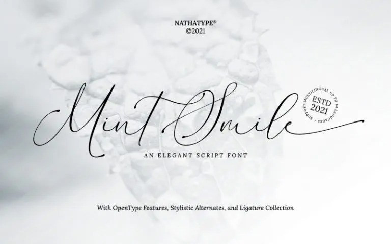 Mint Smile Script Font