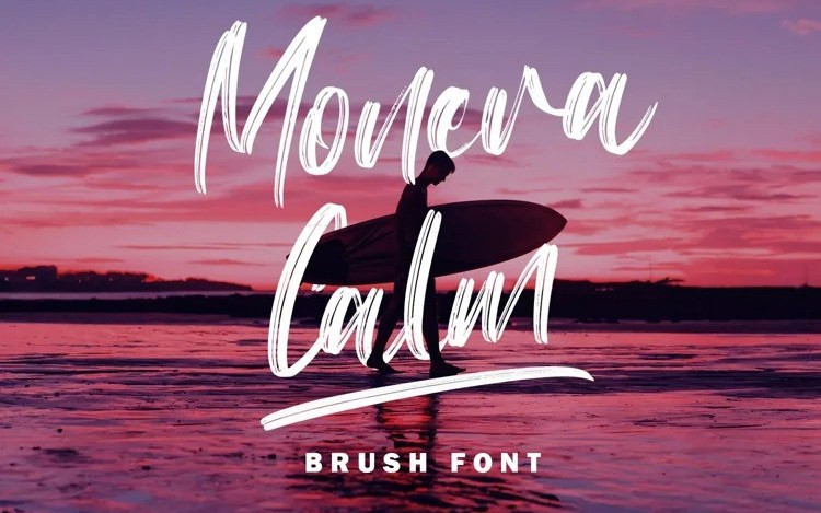 Monera Calm Brush Font