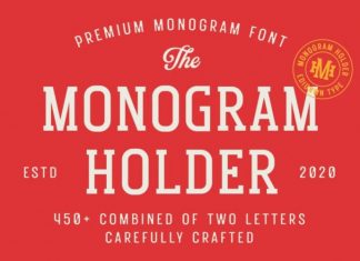 Monogram Holder Slab Serif Font