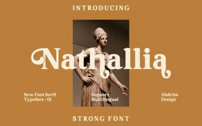 Nathallia Serif Font