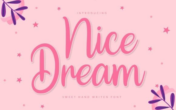 Nice Dream Script Font