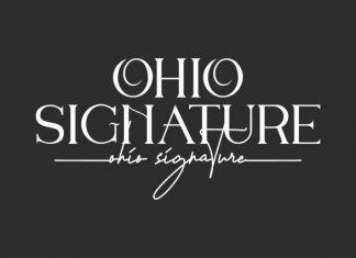Ohio Signature Font Duo