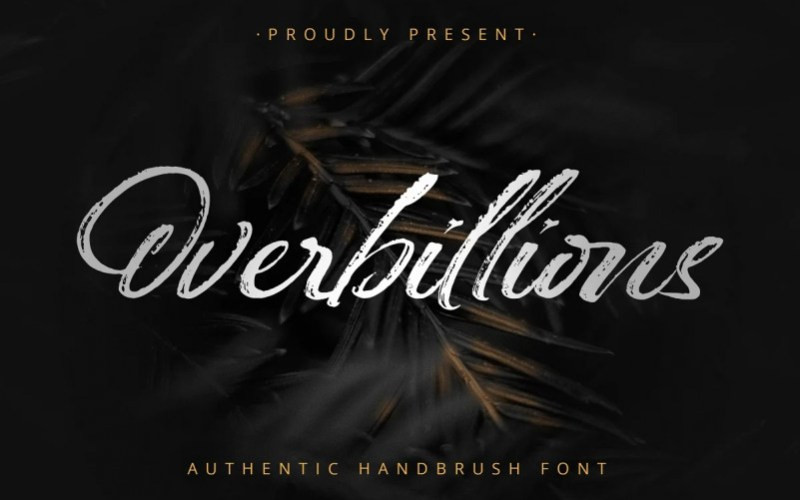 Overbillions Brush Font