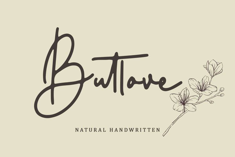 Butlove Handwritten Font