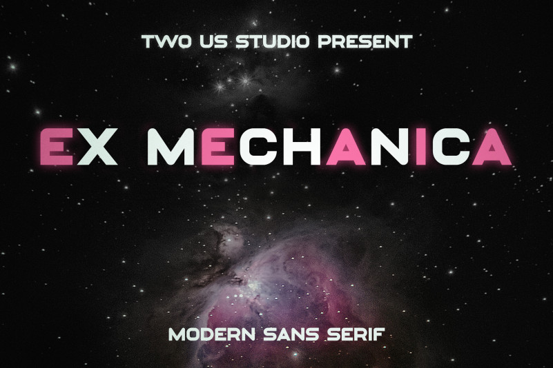 Ex Mechanica Display Font