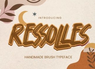 Ressolles Brush Font