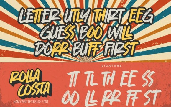 Rolla Cossta Brush Font