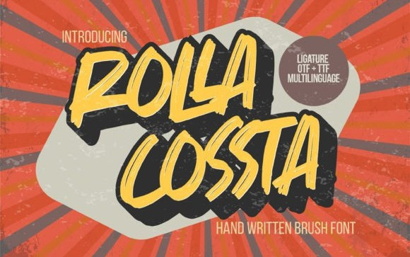 Rolla Cossta Brush Font