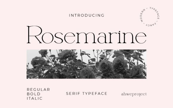 Rosemarine Serif Font