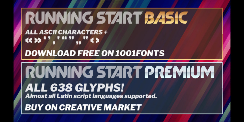 Running Start Basic Font