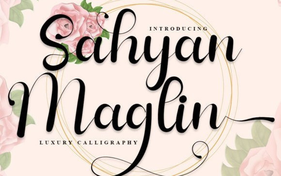 Sahyan Maglin Script Font