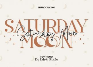 Saturday Moon Font Duo