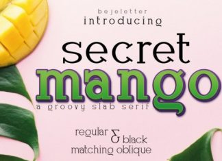 Secret Mango Slab Serif Font