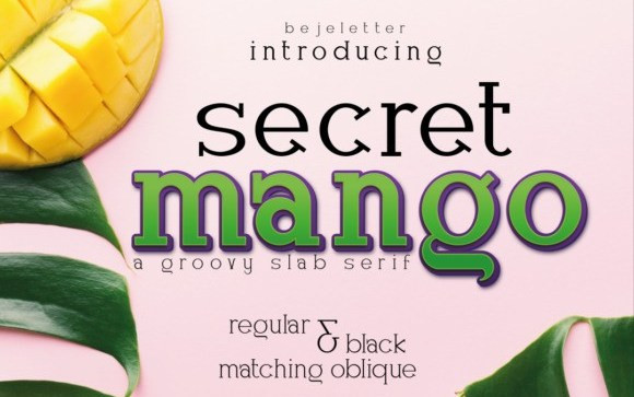 Secret Mango Slab Serif Font