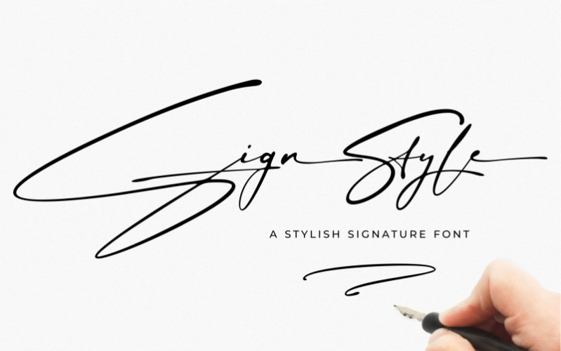 Sign Style Handwritten Font