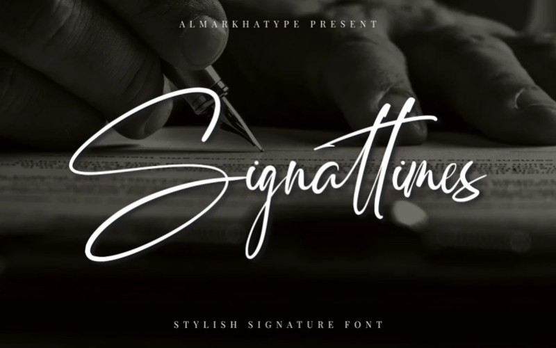 Signattimes Script Font