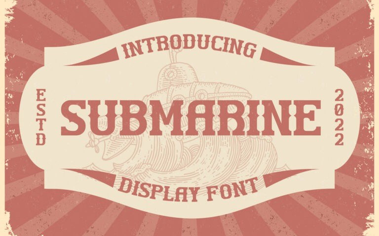 SUBMARINE Display Font