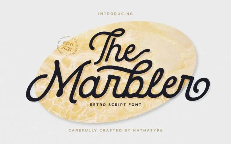 The Marbler Font