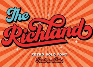 The Richland Script Font